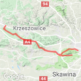Mapa Rajd Rowerowy Kraków - Trzebinia 2014